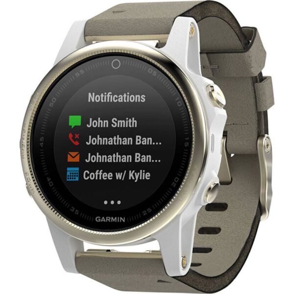 

Смарт-часы Garmin Fenix 5s Sapphire Champagne with Suede Band (010-01685-13)