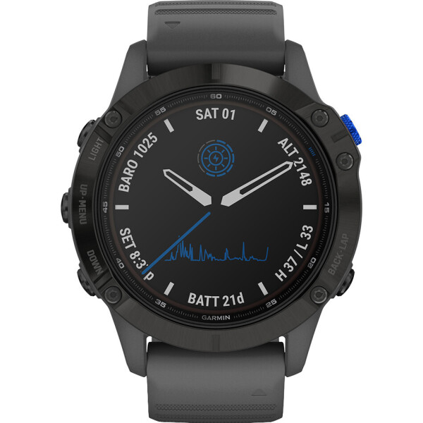 

Смарт-часы Garmin Fenix 6 Pro Solar Edition Black with Slate Gray Band (010-02410-11)