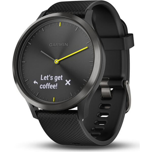 

Garmin Vivomove HR Black with Black Silicone Band (010-01850-11)