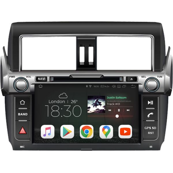 

Штатная магнитола Gazer CM5009-J150L Toyota Prado, LC150 - Low level 2014-2016