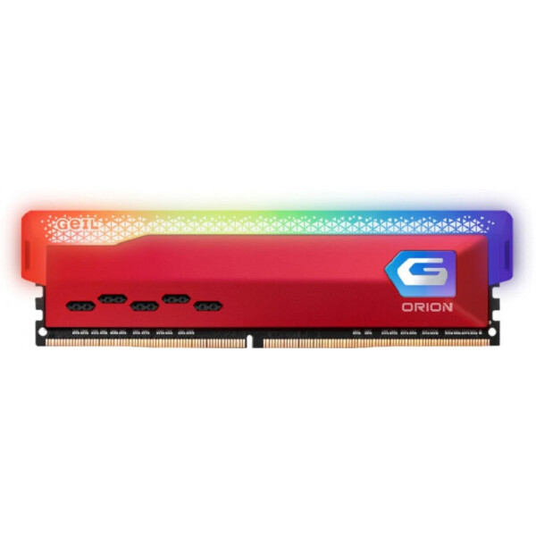 

DDR4 8GB 3600 MHz Orion RGB Racing Red GEIL (GOSR48GB3600C18BSC)