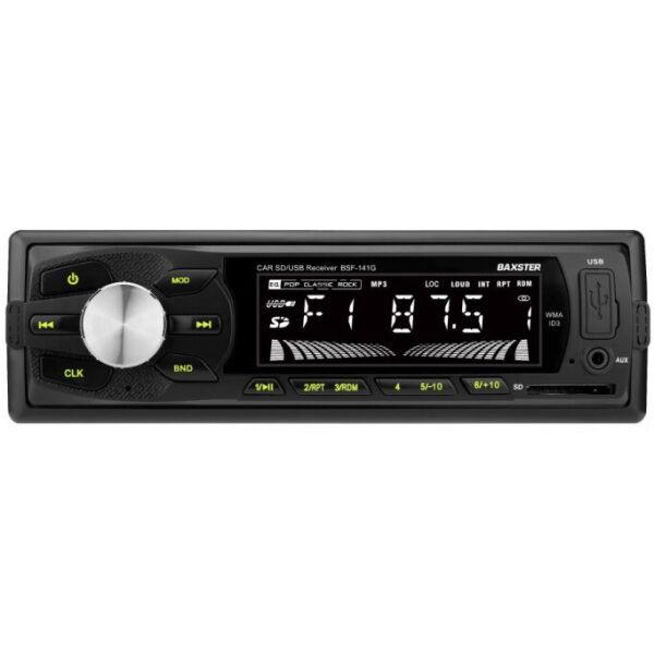 

Автомагнитола BAXSTER BSF-141 green (без диска)