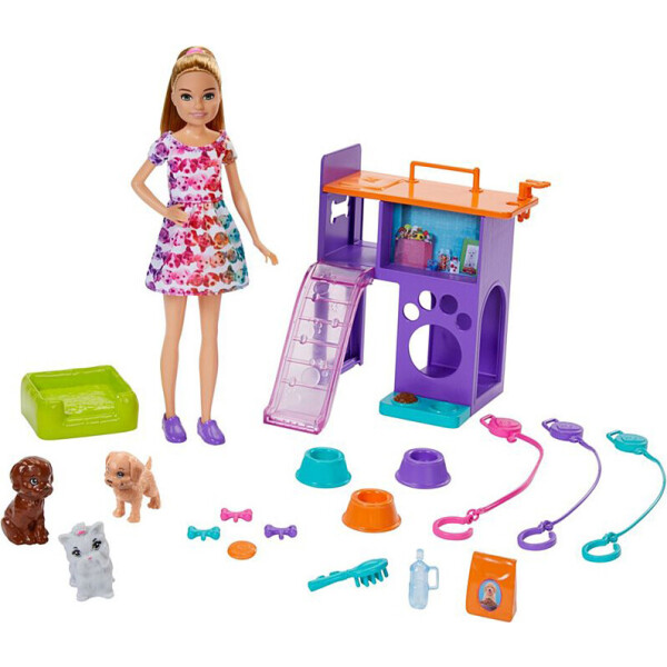 

Кукла Barbie Стейси со щенками Team Stacie Puppies Playset GFF48