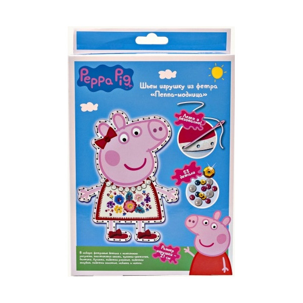 

Шьем игрушку из фетра Peppa Pig Пеппа-модница (119561)