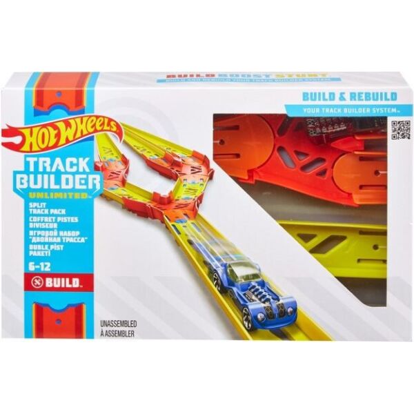 

Дополнение к игровому набору Hot Wheels Набор элементов для постройки трека в асс.(7) (GLC87)