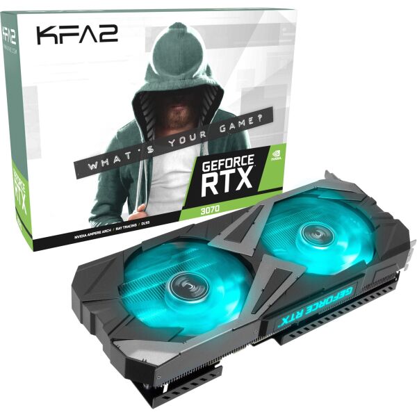 Акція на Видеокарта KFA2 GeForce RTX 3070 EX (1-Click OC) (37NSL6MD2V7K) від Allo UA
