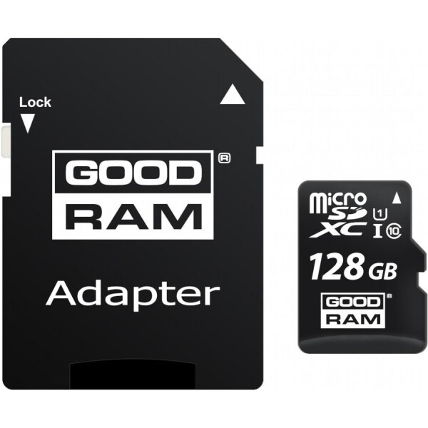 

Карта памяти Goodram microSDXC 128GB UHS-I class 10 + adapter (M1AA-1280R12)