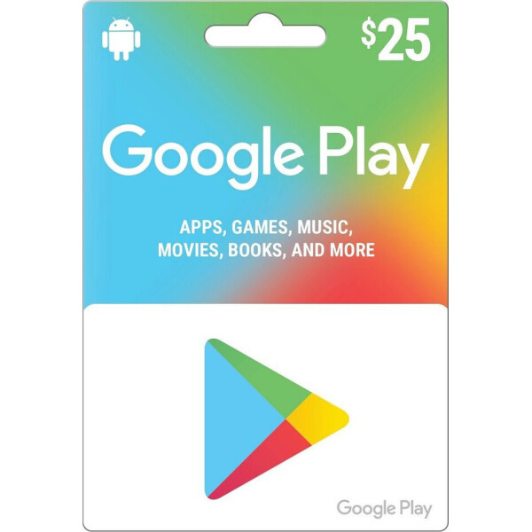 

Электронный ключ Гугл Плэй / Google Play Gift Card пополнение бумажника (счета) своего аккаунта на сумму 25 usd, US-регион