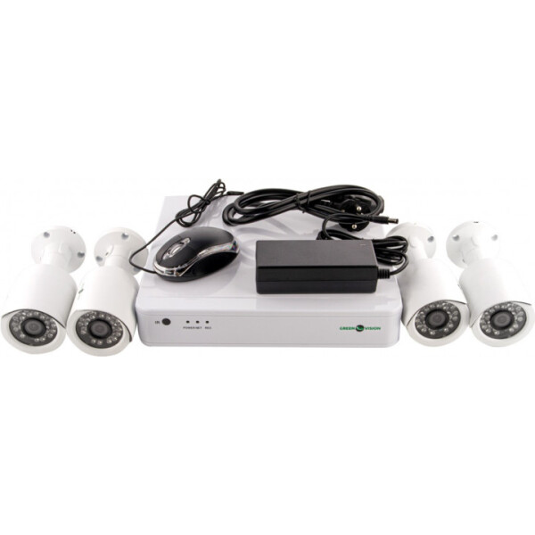 

Комплект видеонаблюдения GreenVision GV-IP-K-S31/04 1080P