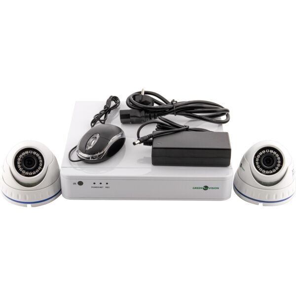 

Комплект видеонаблюдения GreenVision GV-IP-K-S33/02 1080P(9535)