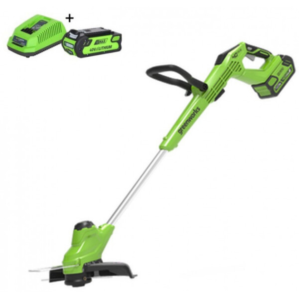 

Триммер Greenworks с АКБ, 2A/h и универс ЗУ (G40T5K2)