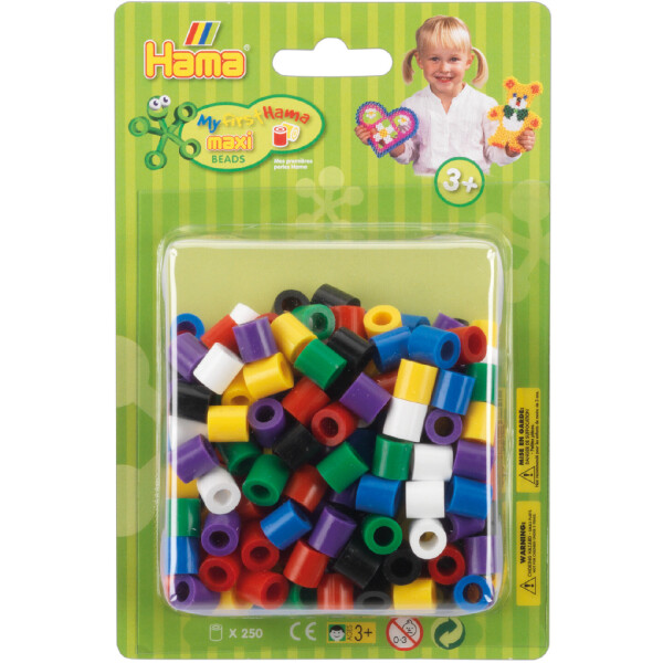 

Термомозаика HAMA Набор цветных бусин, 250шт, 7 цветов, MAXI 3+