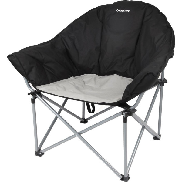 

Шезлонг KingCamp Heavy duty steel folding chair (KC3976) Black/grey