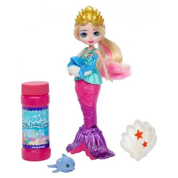 

Игровой набор с куклой Enchantimals Royal Сказочные пузыри Русалочка (HFT24)