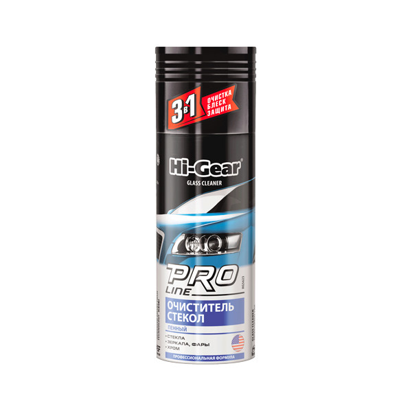 

Очиститель стекол пенный Hi-Gear HG5623 PRO LINE 340 г