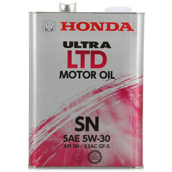 

Моторное масло Honda Ultra LTD API SN/GF-5 5W30, 4л (0821899974)