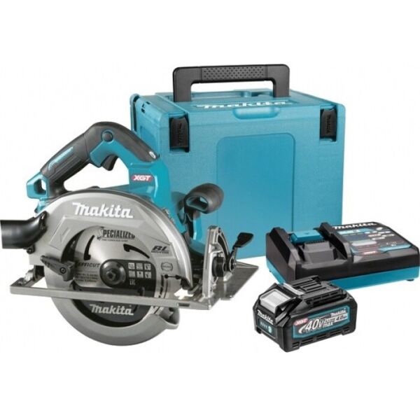 

Дисковая пила аккумуляторная XGT 40 V MAX Makita HS003GM201, 190 мм, аккум. BL4040x2 шт., зар. устройство DC40RA, Mak