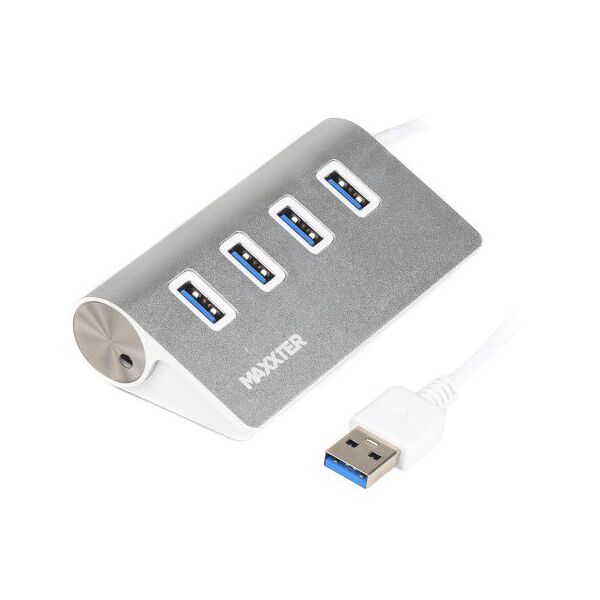 

Maxxter USB 3.0 Type-A 4 ports, silver (HU3A-4P-01)