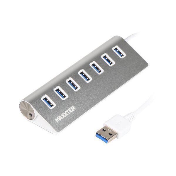 

Maxxter USB 3.0 Type-A 7 ports, silver (HU3A-7P-01)