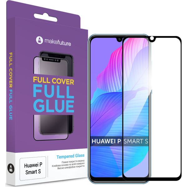 

Защитное стекло MakeFuture Full Cover Full Glue Black для Huawei P Smart S