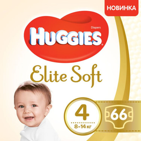 Акція на Подгузники Huggies Elite Soft 4 Mega 66 (5029053545301) від Allo UA