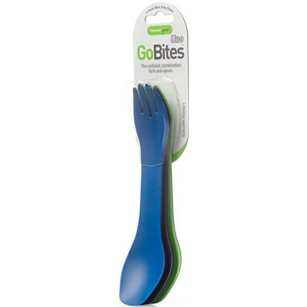 

Ложко-вилка Humangear GoBites Uno 3-Pack Blue / Gray / Green
