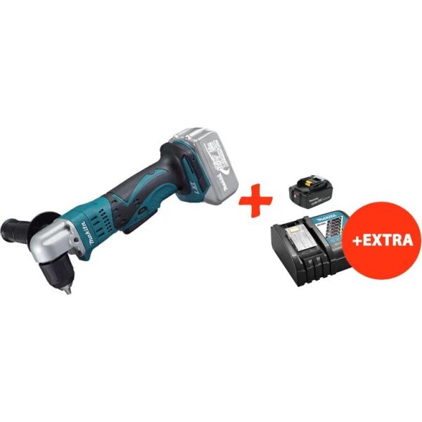 

Аккумуляторная угловая дрель Makita DDA351Z+акк.18V 5 Ah+быстрозарядное ЗУ (DDA351RT)