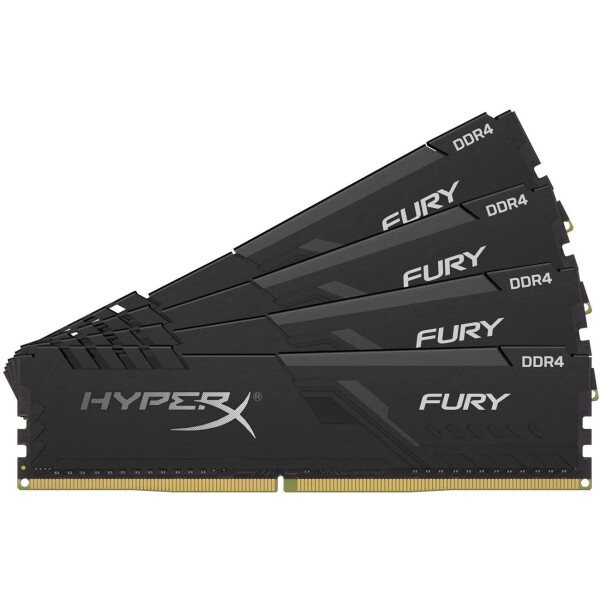 

Оперативная память DDR4 4x32GB/3600 Kingston HyperX Fury Black (HX436C18FB3K4/128)