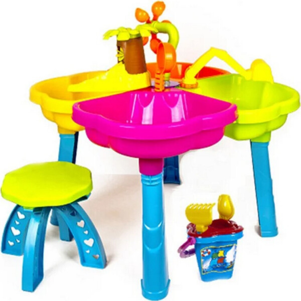 

Песочница столик с набором аксессуары для песка Kinderway (148845673)