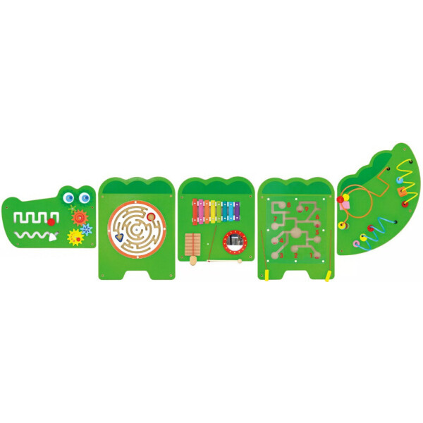 

Бизиборд Viga Toys Крокодил, 5 секций (50346)