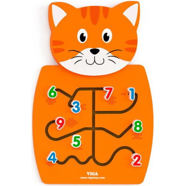 

Бизиборд Viga Toys Котик с цифрами (50676)