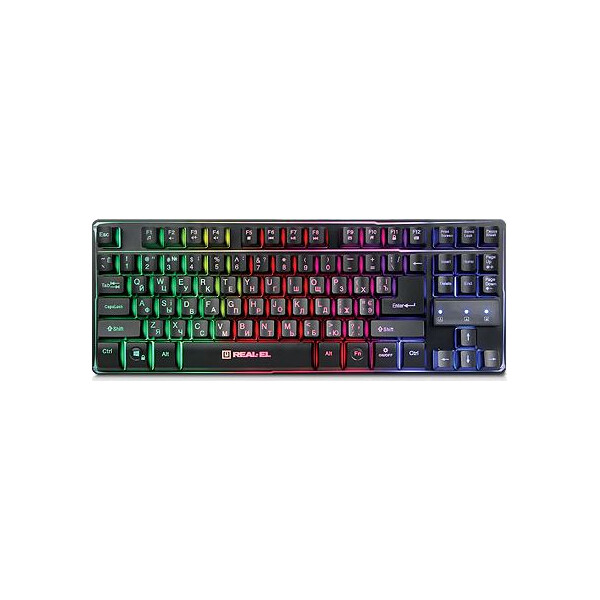

Клавиатура REAL-EL Gaming 8710 TKL Backlit USB черный