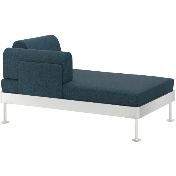 

Шезлонг IKEA DELAKTIG со столиком бирюзовый темно-синий (292.599.23)