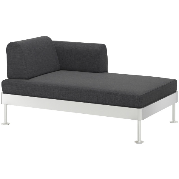 

Шезлонг IKEA DELAKTIG с подлокотником антрацит (892.599.15)