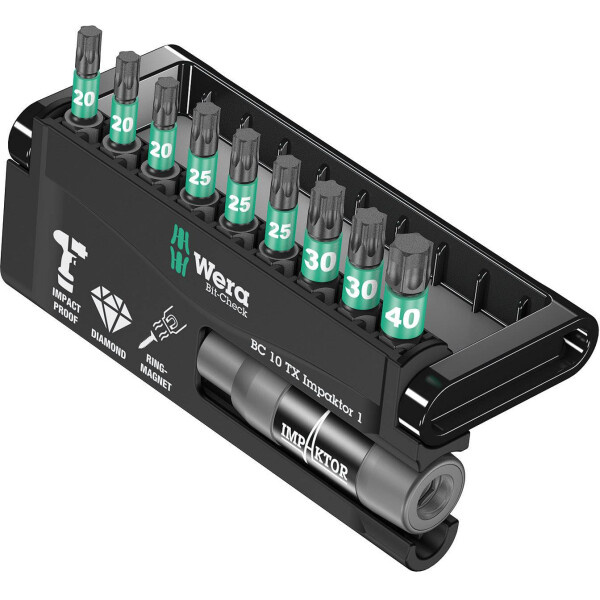 

Набор бит Wera Bit-Check 10 Impaktor 3 (05057683001)
