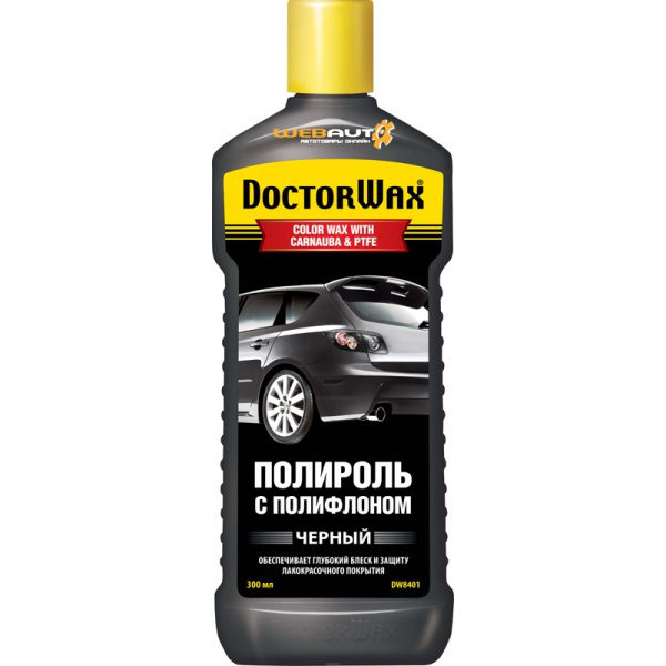

Цветная полироль Doctror wax DW8401 (черный) 300 мл.