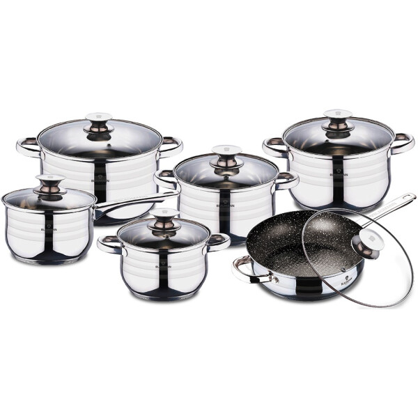 

Набор посуды из нержавеющей стали Blaumann Gourmet Line BL-3167 на 12 предметов