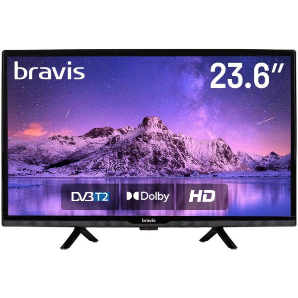 

Телевизор 24" Bravis LED-24G5000 + T2 Black