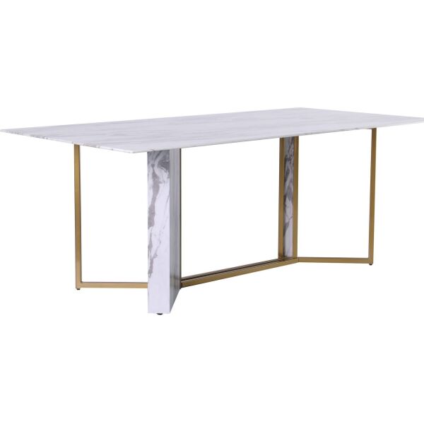 

Стол обеденный Amanda gold/glass Calacatta bianco