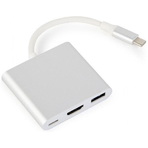 

Type-C -> HDMI 0,1м Cablexpert (A-CM-HDMIF-02-SV) silver