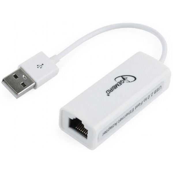 

Адаптер Gembird USB-RJ45 Fast Ethernet White (NIC-U2-02)