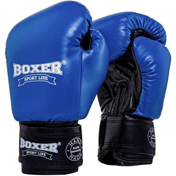 

Перчатки боксерские BOXER "Элит" 12 oz кожвинил 0,6 мм синие(2024-01B)