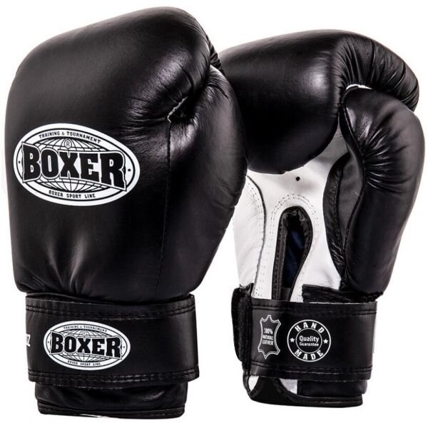 

Перчатки боксерские BOXER 12 oz кожа 0,8 -1 мм черные(2023-01BLK)