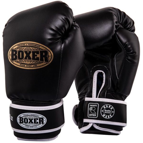 

Перчатки боксерские BOXER "Элит" 12 oz кожвинил 0,8 мм черные(2022-03BLK)
