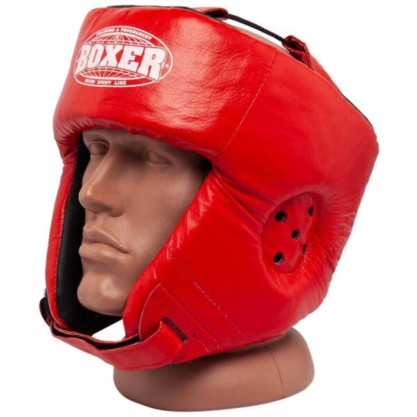

Шлем Боксерский BOXER L кожа 0,8-1 мм красный(2027-01R)