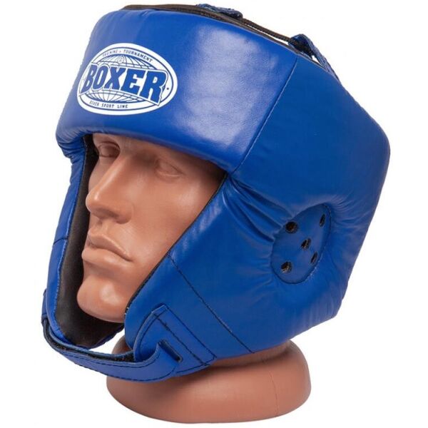 

Шлем Боксерский BOXER L кожвинил 0,6 мм синий(2028-01B)