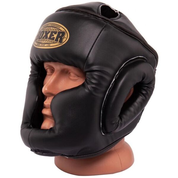 

Шлем тренировочный каратэ BOXER Элит L кожвинил 0,8 мм черный(2036-01BLK)