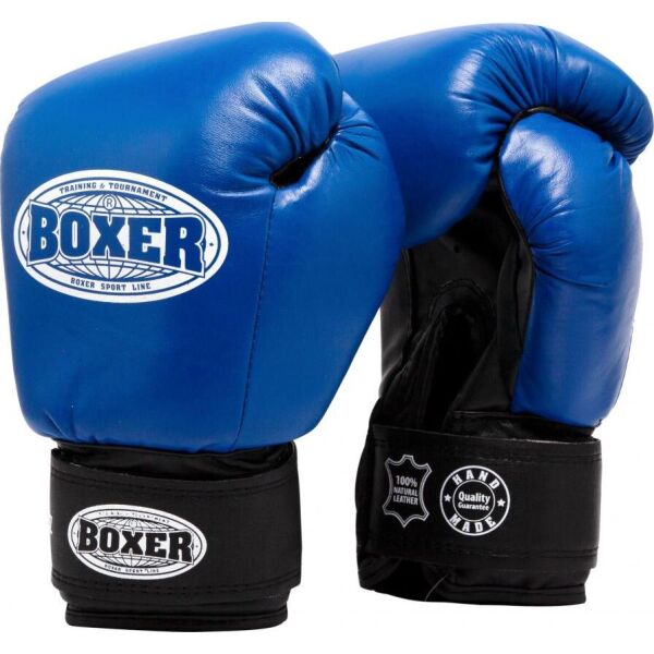 

Перчатки боксерские BOXER 6 oz кожа 0,8 -1 мм синие(2023-04B)