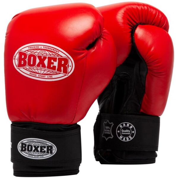 

Перчатки боксерские BOXER 8 oz кожа 0,8 -1 мм красные(2023-03R)