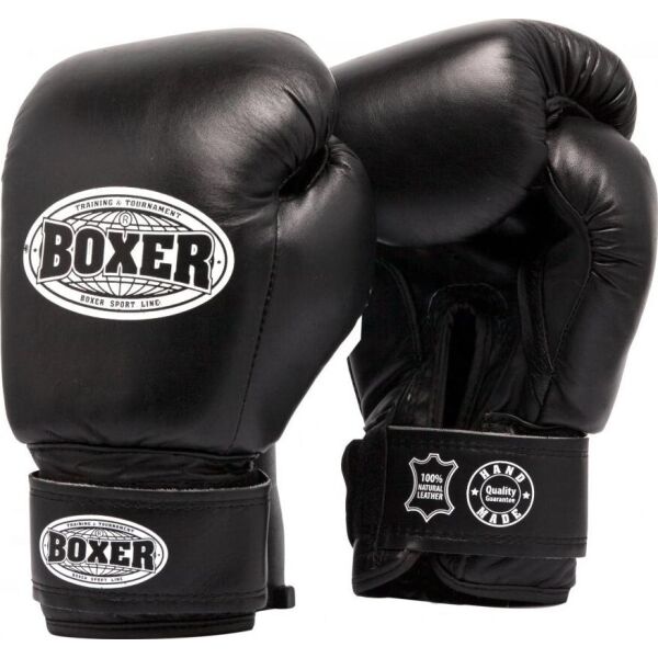 

Перчатки боксерские BOXER 6 oz кожа 0,8 -1 мм черные(2023-04BLK)